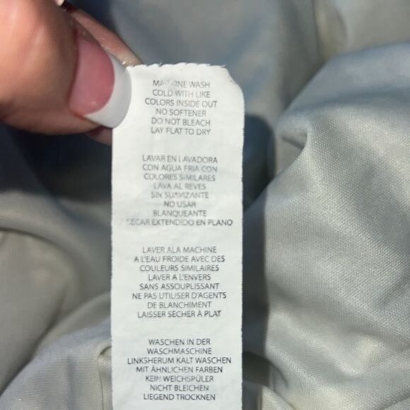 Fabletics Black & White Hoodie Dress Women’s Large Polyester Cotton Casual Style - Picture 9 of 10